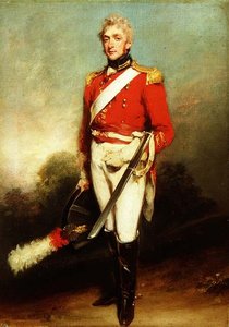 Portret van James Townley van de 1e Life Guards in uniform