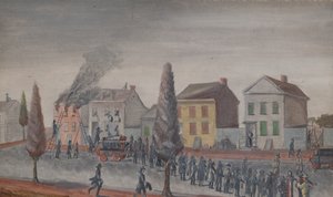 Een brand bestrijden door William P. Chappel