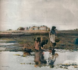 Mosselen plukken, ca. 1908