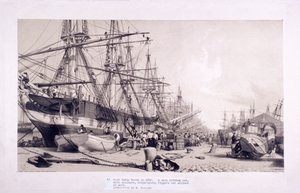 West India Docks, Poplar, Londen, 1830