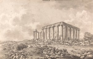 Tempel van Jupiter Panhellenios bij Aegina door William Pars
