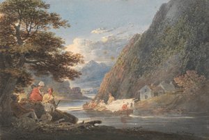 Op de Rivier Tivy, nabij Cardigan, Wales door William Payne
