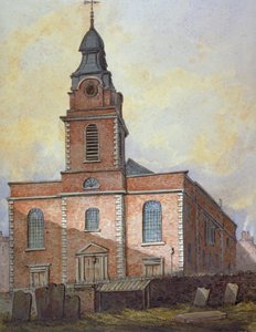 Kerk van St John-at-Wapping, Londen, ca. 1815