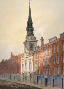 Kerk van St. Martin binnen Ludgate en Ludgate Hill, City of London, 1815