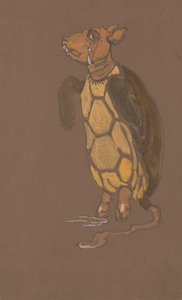 Mock Turtle kostuumontwerp voor Alice-in-Wonderland, 1915