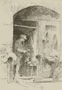 De ijzeren arbeider door William Penhallow Henderson