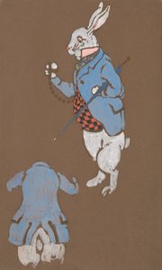 Witte Konijn kostuumontwerp voor Alice in Wonderland