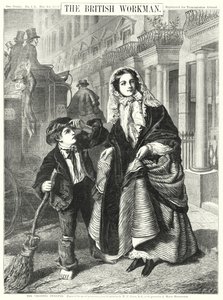 De Straatveger door William Powell (after) Frith