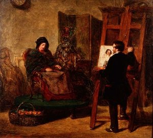 Het slaperige model door William Powell Frith