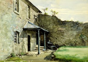 De veranda, Mains Kasteel of binnenplaats met veranda, Mains Kasteel