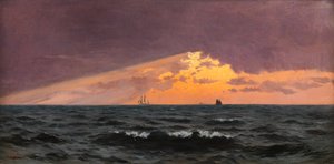 Voor zonsondergang, storm op komst