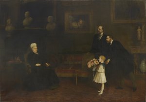 Vier generaties: Koningin Victoria en haar nakomelingen door William Quiller Orchardson