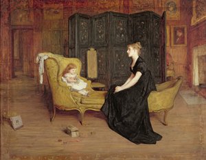 Haar idool, c.1868-70 door William Quiller Orchardson