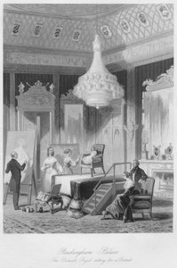 Buckingham Palace. De Prinses Royal poseert voor een portret, ca. 1841