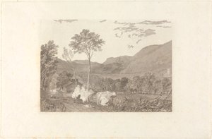 Hornby Castle vanaf Tatham Church door William Radclyffe
