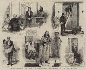 De Anti-Spiritualistische Show van Messrs Maskelyne en Cooke in de Egyptische Hal door William Ralston