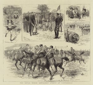 De Koninklijke Ruiterartillerie Sporten in Canterbury door William Ralston