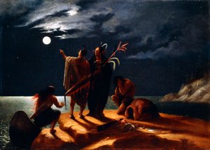 Indianen Ervaren een Maansverduistering, c.1848-50