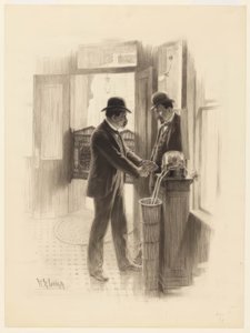 "Ik denk niet dat het omhoog gaat; ik weet dat het omhoog gaat!" door William Robinson Leigh