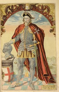 Sir Thomas Docwra, uit Honor Military, and Civill, William Segar, uitgegeven door Robert Barker, Londen, 1602 door William Rogers