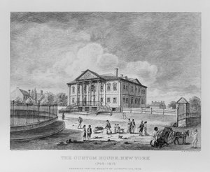 Het douanekantoor, New York door William Rollinson
