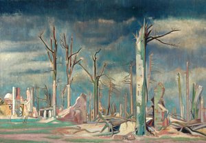 Laan bij Bourlon, Westfront door William Rothenstein