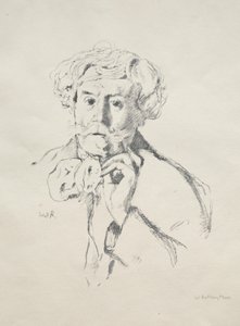 Edmond de Goncourt door William Rothenstein