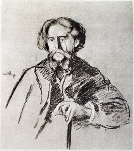 Portret van Alphonse Daudet (1840-97)