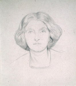 Portret van mevrouw Max Beerbohm door William Rothenstein