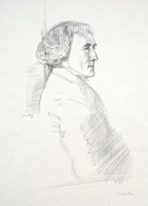 Sir Henry Irving, 1898 door William Rothenstein