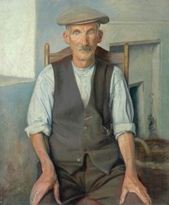 De Oude Tuinman door William Rothenstein