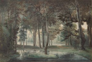 Een uitzicht vanaf het landgoed van de kunstenaar, Springland, of de Elysian Bower, ca. 1800