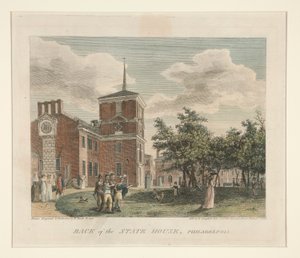 Achterkant van het State House, Philadelphia