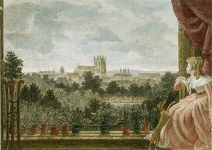 Mevrouw Cosway, Schomberg House, 80-82 Pall Mall, Londen, VK (kleurgravure)