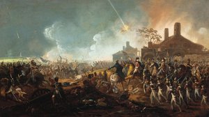 De Hertog van Wellington bij la Haye Sainte. De Slag bij Waterloo
