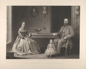 Luitenant-generaal Thomas J. Jackson en zijn familie door William Sartain