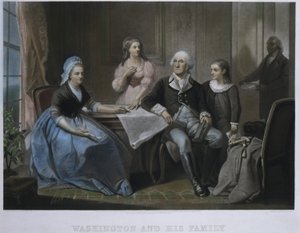 Washington en zijn familie door William Sartain