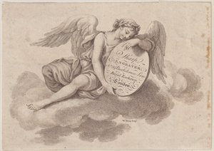 Handelskaart voor William Sharp, Graveur door William Sharp
