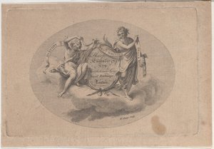 Handelskaart voor William Sharp, Graveur, 19e eeuw door William Sharp