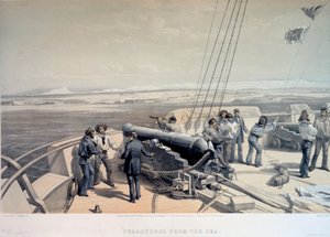 Uitzicht op Sebastopol vanaf de zee, 1855