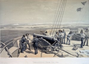 Uitzicht op Sebastopol vanaf de zee, 1855 door William Crimea Simpson