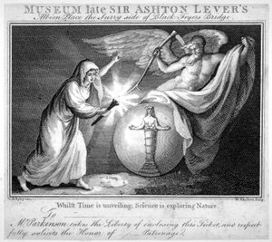 Ticket voor het Leverian Museum, Albion Place, Southwark, Londen