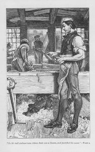 Scène uit Adam Bede door George Eliot, c1885