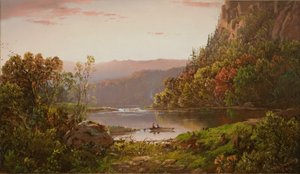 Aan de Valley River, Virginia door William Sonntag