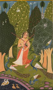 Gaudi Ragini, pagina uit een Ragamala-serie