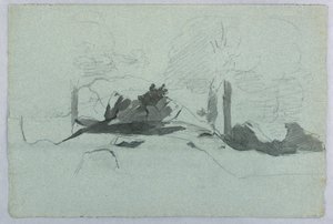 Studie van landschap door William Stanley Haseltine