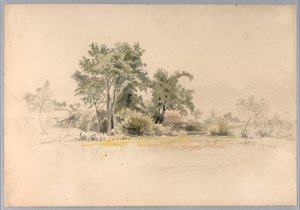 Studie van landschap, Zwitserland
