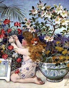 Het bloemenmeisje door William Stephen Coleman