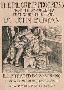 Bunyans vrouw leest de Bijbel aan hem voor, ca. 1916 door William Strang