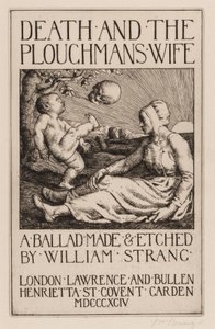De Dood en de Vrouw van de Ploeger, 1892 door William Strang
